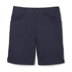 Quần short đồng phục túi tròn màu xanh navy