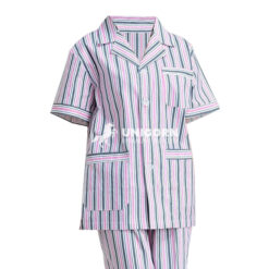 Bộ đồng phục Pyjama nữ sọc hồng