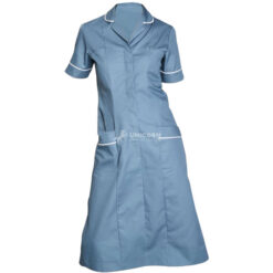 Đầm y tá cổ danton màu ngọc lam (Jean wash)