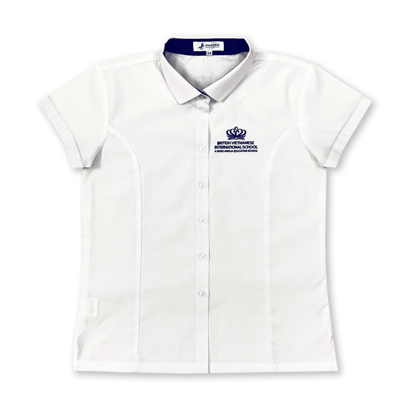 Áo sơmi trắng Nữ - White shirt GIRL - Ảnh thực tế