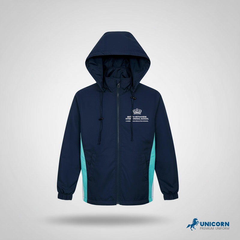 Áo khoác gió đồng phục học sinh BVIS- Fleece
